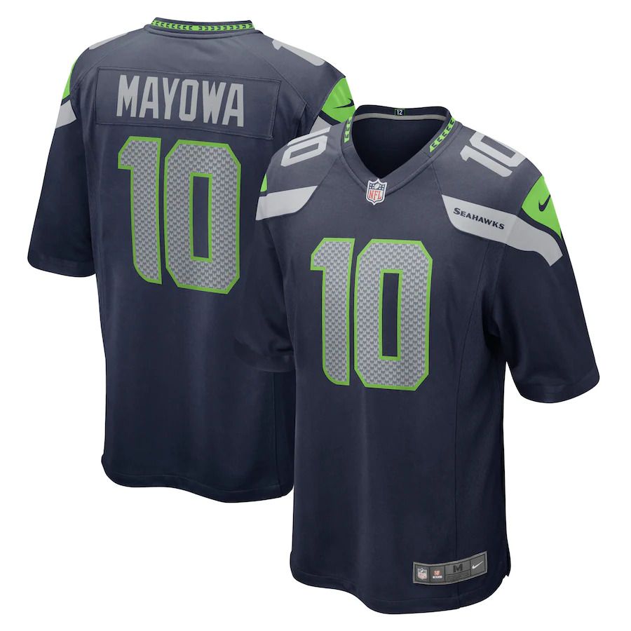 Men Seattle Seahawks #10 Benson Mayowa Nike College Navy Game Player NFL Jersey